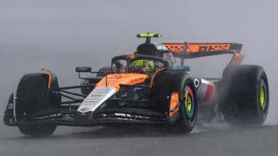 Nefes kesen yarışta kazanan Lando Norris