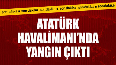 Beşiktaş taraftarı meşale yakmıştı! Atatürk Havalimanı'nda yangın çıktı