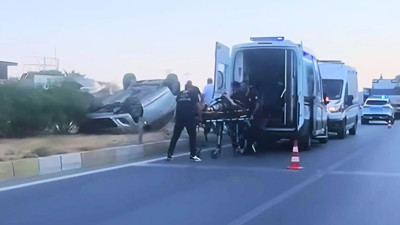 Aydın'da otomobil takla attı! Yaralılar var