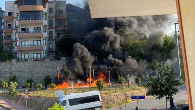 Çocuk parkında korku dolu anlar!