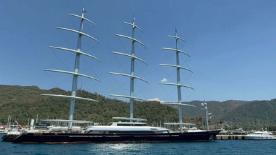 Kiralama bedeli 580 bin euro! Marmaris'te görüldü