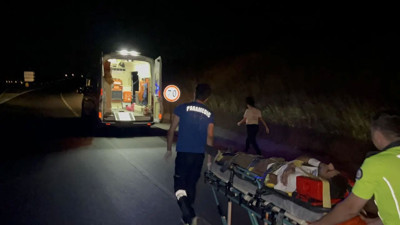 Tekirdağ Çorlu'da otomobil su kanalına uçtu: 1 yaralı