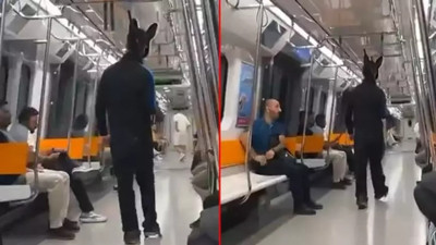 Üstünde tavşan kostümü, elinde tüfekle metroya binmişti! İfadesi ortaya çıktı