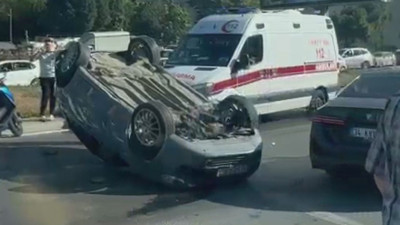 Sarıyer'de feci kaza! 2 kişi yaralandı