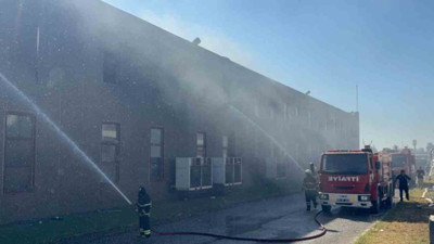 Tekirdağ'da tarım arazisinde başlayan yangın fabrikaya sıçradı