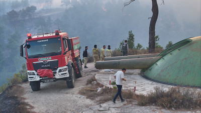 Çanakkale yangını kontrol altına alındı! Düşmanın ele geçiremediği tabyayı yangın da ele geçiremedi