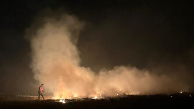 Niğde'de çıkan yangına müdahale ediliyor