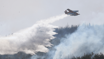 Gelibolu'daki yangınla mücadele 2. gününde! Yeni duyuruya kadar girişler durduruldu