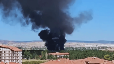 Kütahya Hava Er Eğitim Tugay Komutanlığı'nda yangın