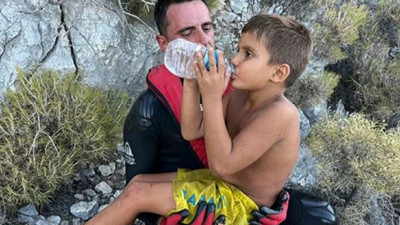 Batan teknede 2 çocuğun mucize kurtuluşu