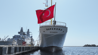 Savarona, İstanbul Boğazı'nda yapılacak geçiş törenine hazır
