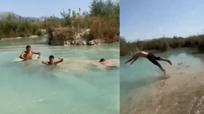 Balıklama atlayış ölüm getirdi! O anlar arkadaşları tarafından kaydedildi