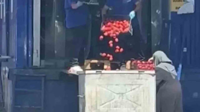 Kasa kasa domatesler çöpe dökülmüştü! Ticaret Bakanlığından açıklama geldi