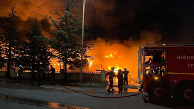 Niğde'de fabrikada yangın paniği!
