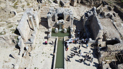 Perge Antik Kenti'nde sağlıklı yaşama dikkat çekildi