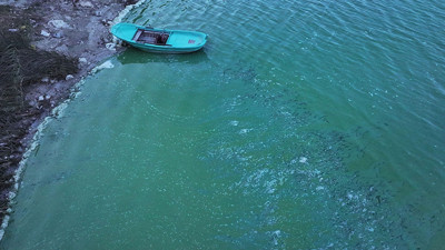 Terkos Barajı'nda korkutan görüntü!