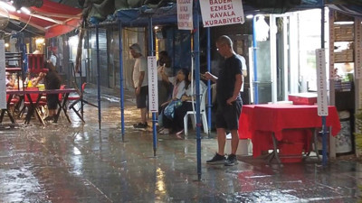 Edirne'de sağanak yağış etkili oldu!