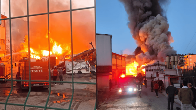 Konya'da silah fabrikasında yangın çıktı!