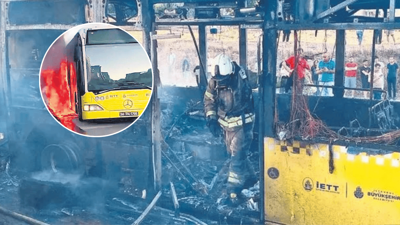 Yine İETT yine yangın...