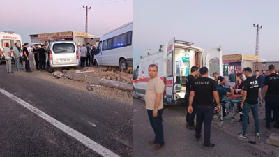 Mardin'de zincirleme trafik kazası: Çok sayıda yaralı var