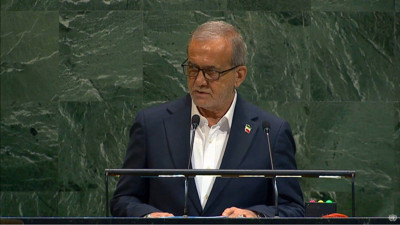 İran Cumhurbaşkanı Pezeşkiyan BM kürsüsünde! ABD ve İsrail'e yüklendi