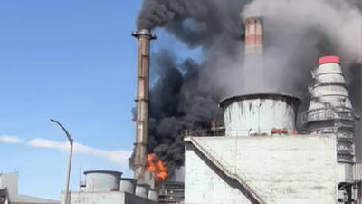 Sivas'ta termik santralde yangın çıktı!