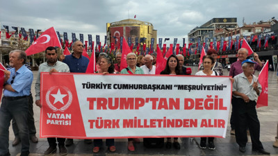 Vatan Partisi Aydın’da Barrack’ı protesto etti