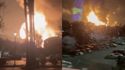 Petrol rafinerisinde patlama! Bölgeyi alevler sardı