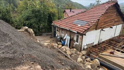 Bartın’da şiddetli yağış heyelana sebep oldu!