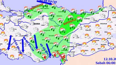 Meteoroloji uyardı: 7 ile kuvvetli yağış geliyor