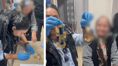 Dilencinin üzerinden çıkanlar şok etti!