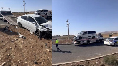 Mardin'de trafik kazası! 4 yaralı