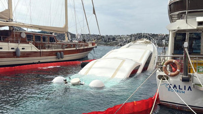 Bodrum’da 40 milyon TL’lik yat sulara gömüldü