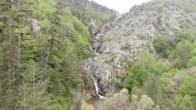 Ormanın içerisindeki saklı şelale! Kastamonu’nun Taşköprü ilçesinde bulunuyor