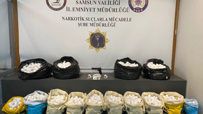 Samsun'da ele geçirildi! 105 bin adetten fazla