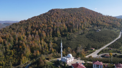 Nebiyan Dağı sonbahar renklerine büründü