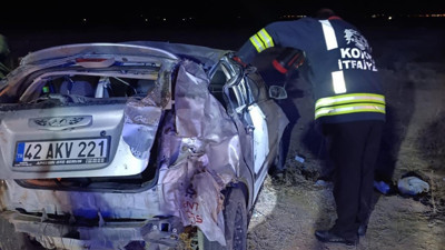 Konya'da feci kaza! 1 kişi öldü, 3 kişi yaralandı