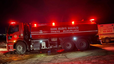 Edirne’de palet fabrikasında yangın paniği!