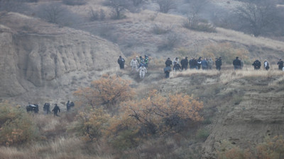 Uçağın düştüğü bölgeden ilk görüntüler geldi