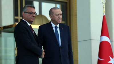 KKTC Cumhurbaşkanı Erhürman Türkiye'de! Cumhurbaşkanı Erdoğan'la ilk görüşme