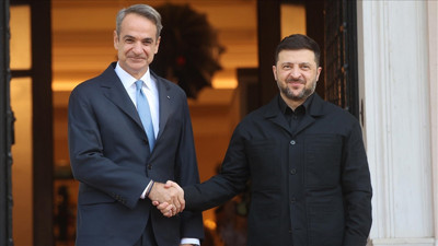 TürkAkım'ı sabote etme görüşmesi! Zelenskiy ve Miçotakis bir arada