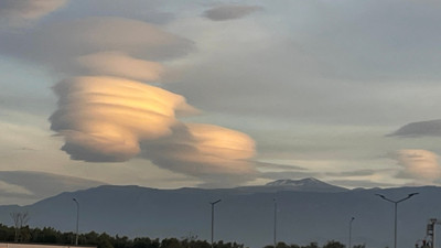 Bursa semalarında mercek bulutu görüldü