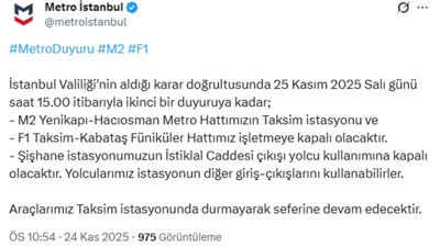 Metrolar geçici süreyle kapatılacak! İstanbul Valiliği duyurdu