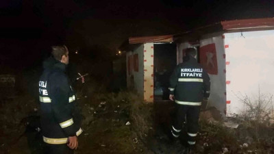Kırklareli'de evde yangın çıktı! 1 ölü, 1 yaralı
