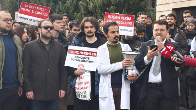 36 saat nöbet tutan intörnler isyan etti