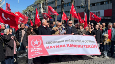 Vatan Partisi İzmir’den ‘Kaynak Kanunu’ çağrısı: ‘Kaynak var, çıkış yolu üretim ekonomisidir’