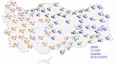 29 ile kar lapa lapa kar yağacak! Çarşamba gününe dikkat