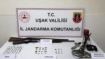 Uşak’ta tarihi eser kaçakçıları yakalandı