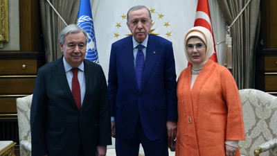 Erdoğan'dan BM Genel Sekreteri'ne ödül! 'Sabırla ve kararlılıkla çalışmaya devam edeceğiz'