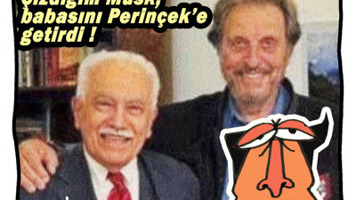Çizdiğim Musk, babasını Perinçek'e getirdi